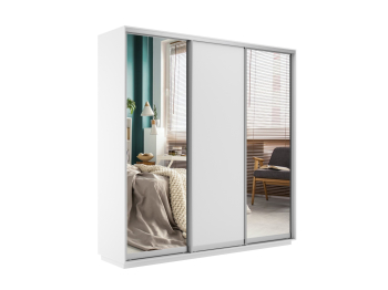 Шкаф-купе Экспресс Медиум (2 зеркала) трио 2400 x 2400 x 450