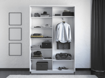 Шкаф-купе Экспресс 2-х дверный Фотопечать Шелк Стекла 160х45х220