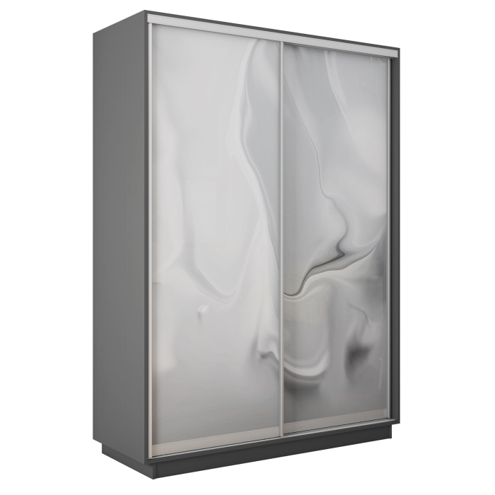 Шкафы-купе 2-х дверные, Шкаф-купе Экспресс 2-х дверный Фотопечать Шелк Стекла 140х45х240