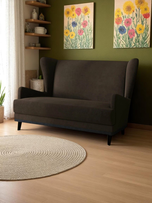 Дизайнерские диваны для гостиной, Диван прямой Вегас, велюр