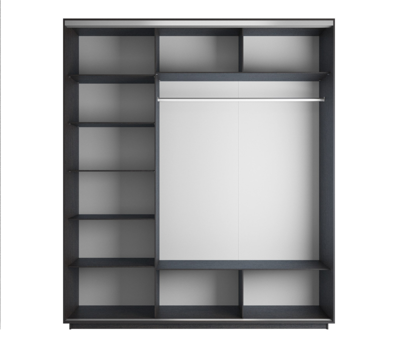 Шкафы-купе, Шкаф-купе Экспресс Экспенс трио 2400 x 2100 x 600