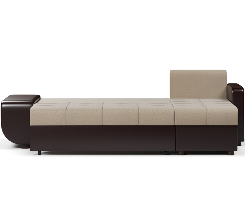 Диваны угловые в гостиную, Диван-кровать угловой Атланта со столиком еврокнижка,велюр+экокожа