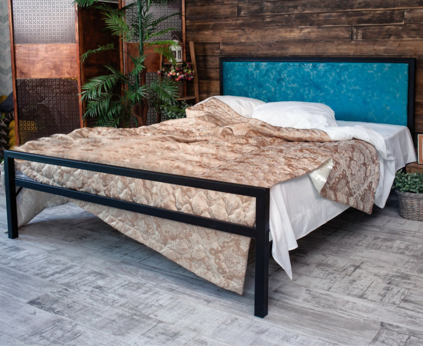 Кровати 180х200, Кровать в стиле лофт Лоренцо 1.8 (Черный)