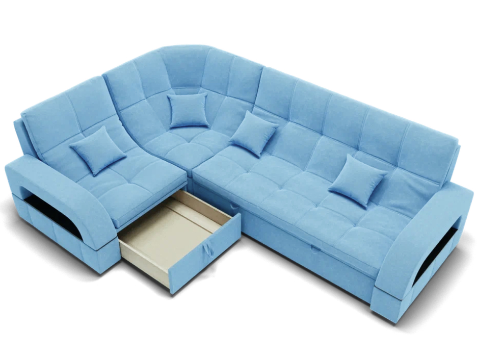 Диваны угловые в гостиную, Модульный диван Майами-3,микровелюр,антивандальная ткань,венеция